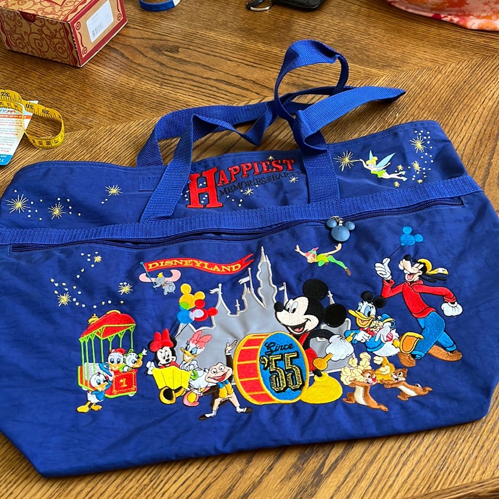 HUGE zippered Disneyland themed Disney bag with handles and detailing!!